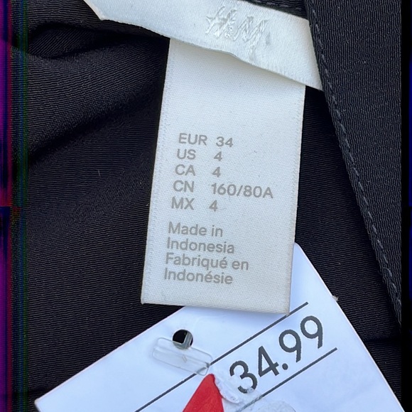 NWT H&M black blouse or light jacket M-L - Picture 6 of 8